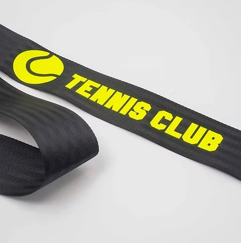 Sangle personnalisée Telnaline® avec impression de logo — personnalisation de sangle rétractable pour poteau de guidage professionnel