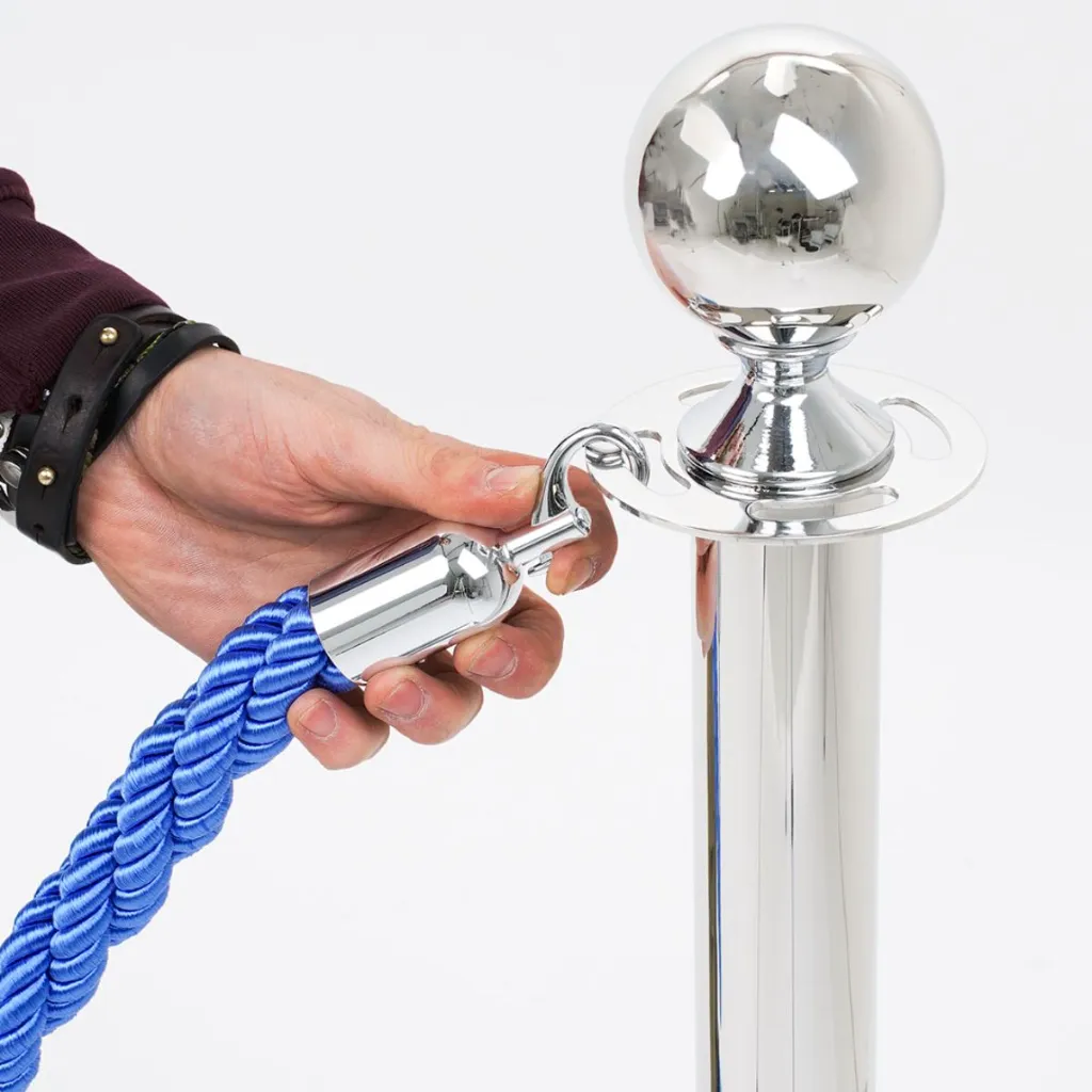 Detail fixation corde chrome TELNALINE