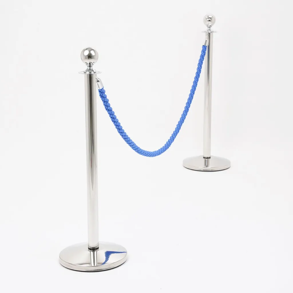 Poteau guidage chrome brillant tête boule TELNALINE